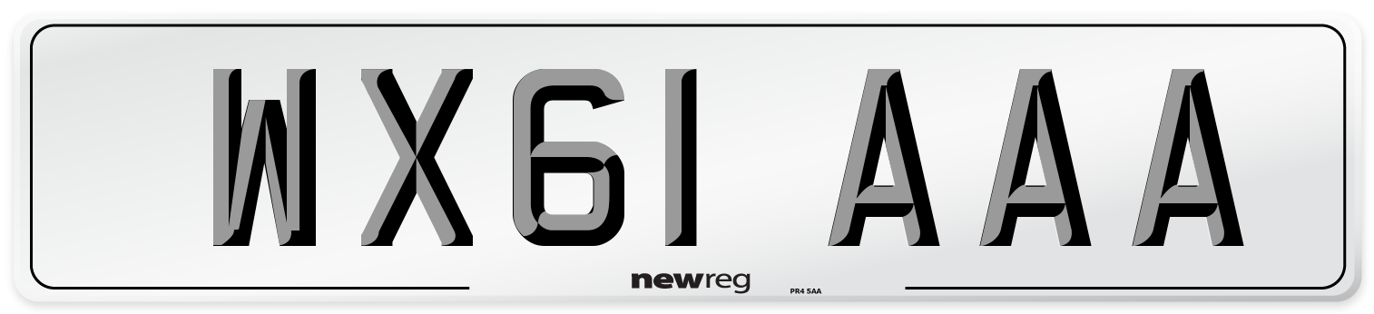 WX61 AAA Number Plate from New Reg
